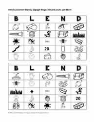 Digraph and Blend Bingo Cards 3-4